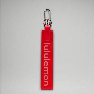 Lululemon Red Never Lost Keychain